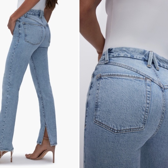 Good American Good Boy Boy Straight Super High Rise Straight - Picture 2 of 11